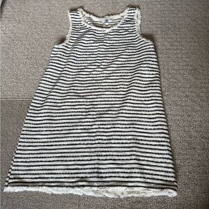 Green Envelope Navy and White Striped Dress or Cover Up